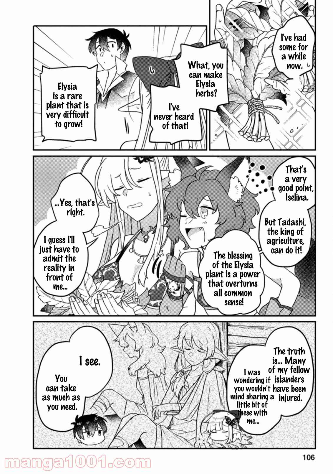 Revolution in production with the blessings of the gods - While living a leisurely, slow life in a corner of another world, somehow a diverse group of people gathered to form the strongest nation... Chapter 4.1 page 9