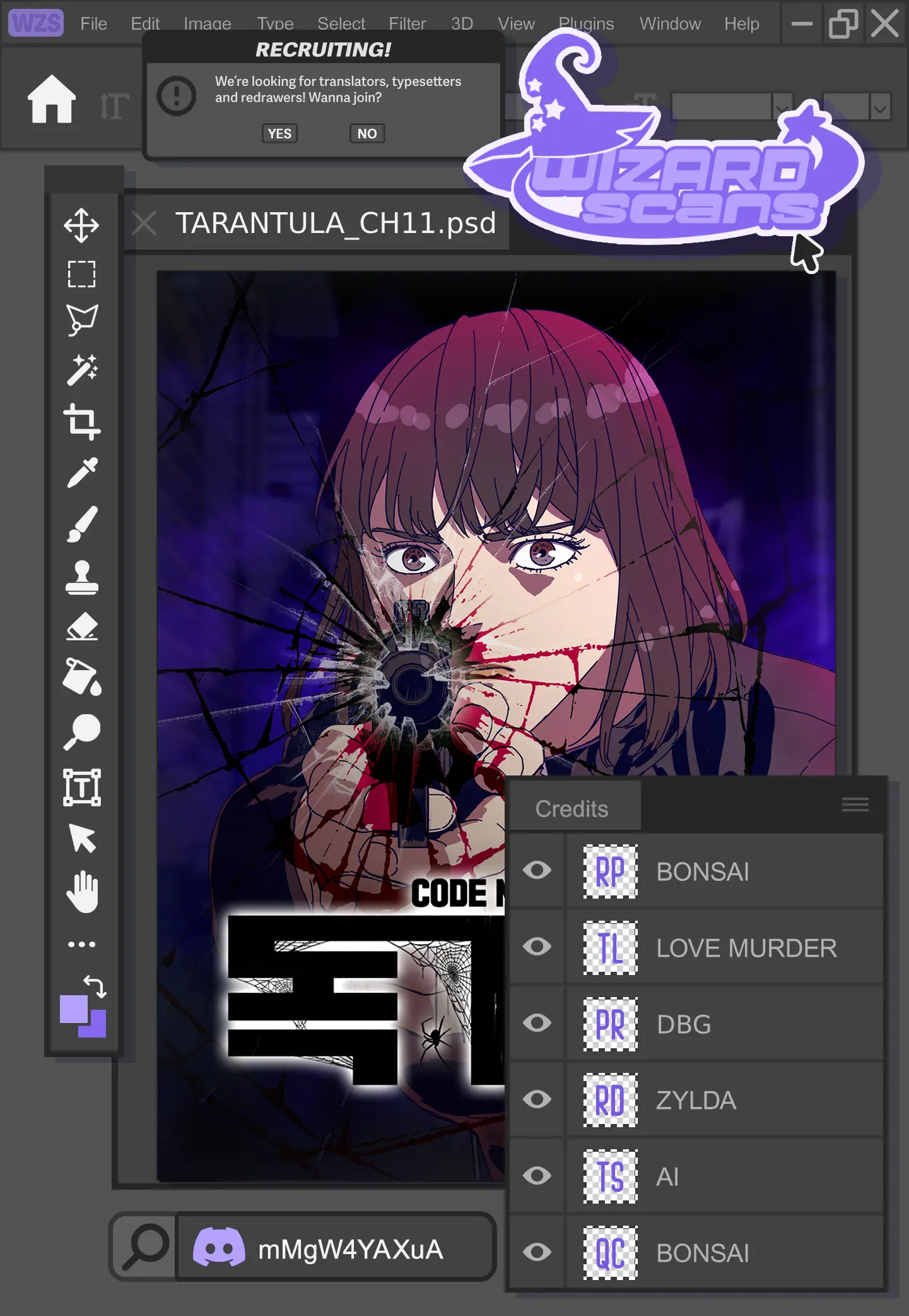 Code Name: TARANTULA Chapter 11 page 1