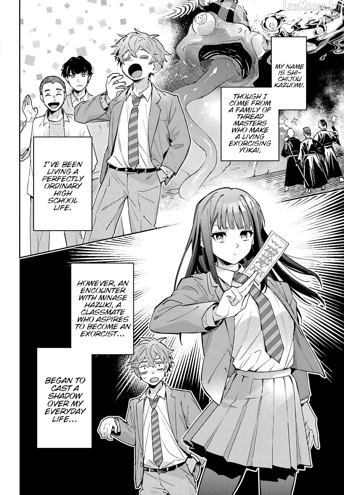 The Thread User of the Shichijou Family ~The Genius Sorcerer Who Wants to Live Normally Starts Exterminating Youkai with an Uninvited Apprentice~ Chapter 2 page 2