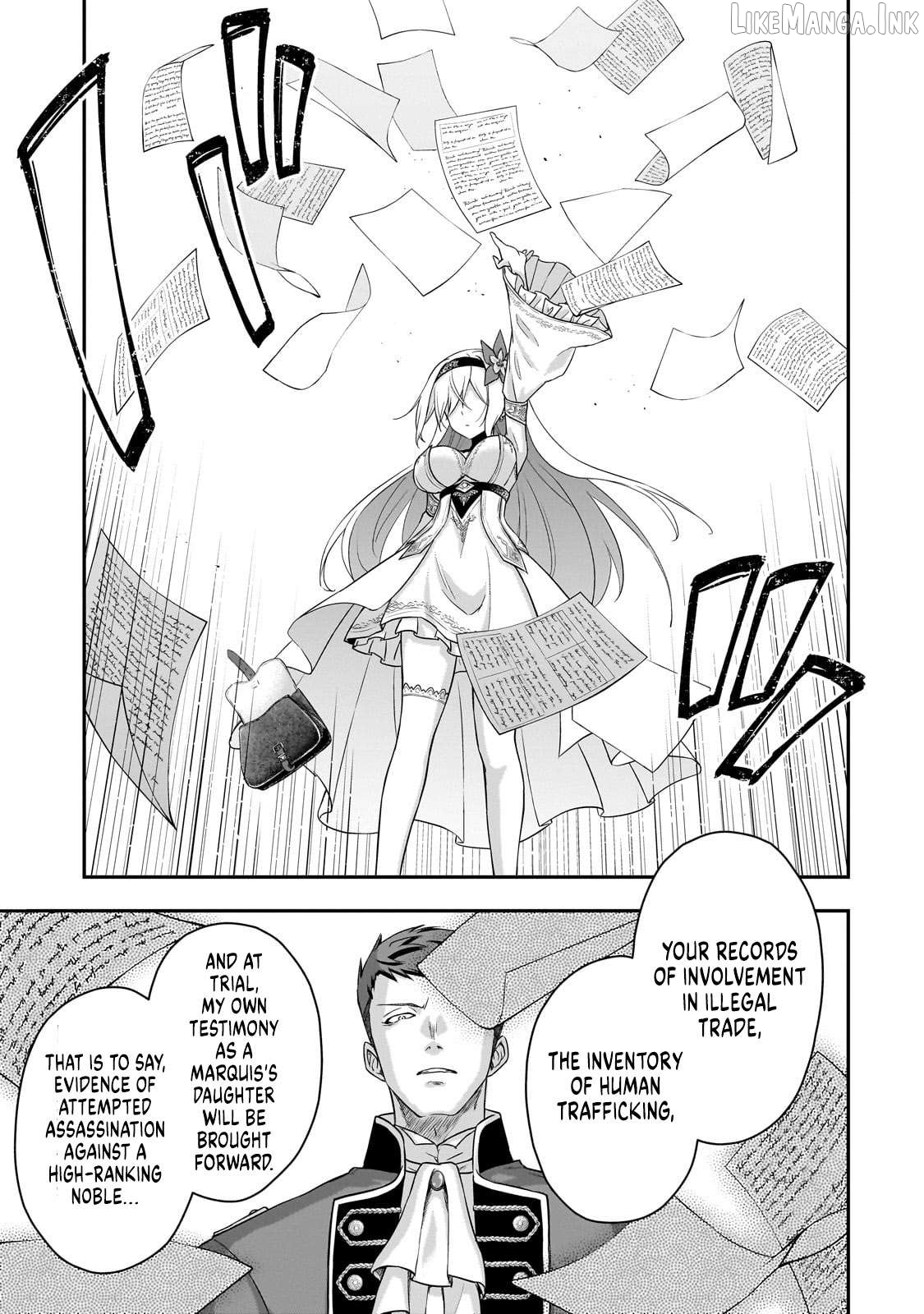 Hissatsu Reijou Liese ~Tensei Shita Saikyou no Koroshiya wa, Yami wo Matou Akuyaku Reijou to Naru~ Chapter 1 page 54