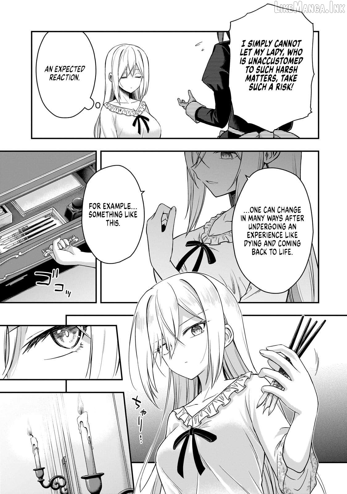 Hissatsu Reijou Liese ~Tensei Shita Saikyou no Koroshiya wa, Yami wo Matou Akuyaku Reijou to Naru~ Chapter 1 page 44