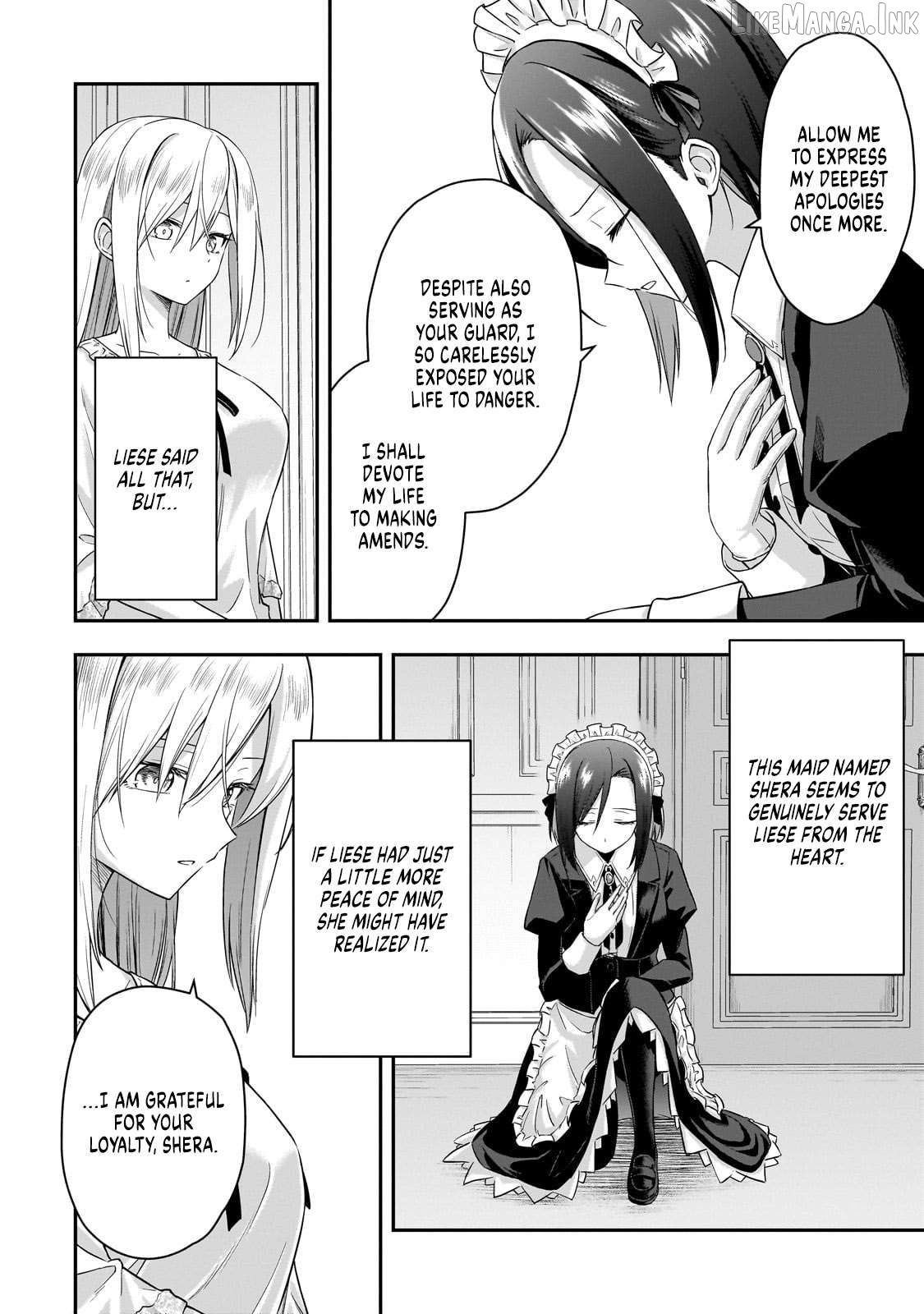 Hissatsu Reijou Liese ~Tensei Shita Saikyou no Koroshiya wa, Yami wo Matou Akuyaku Reijou to Naru~ Chapter 1 page 41