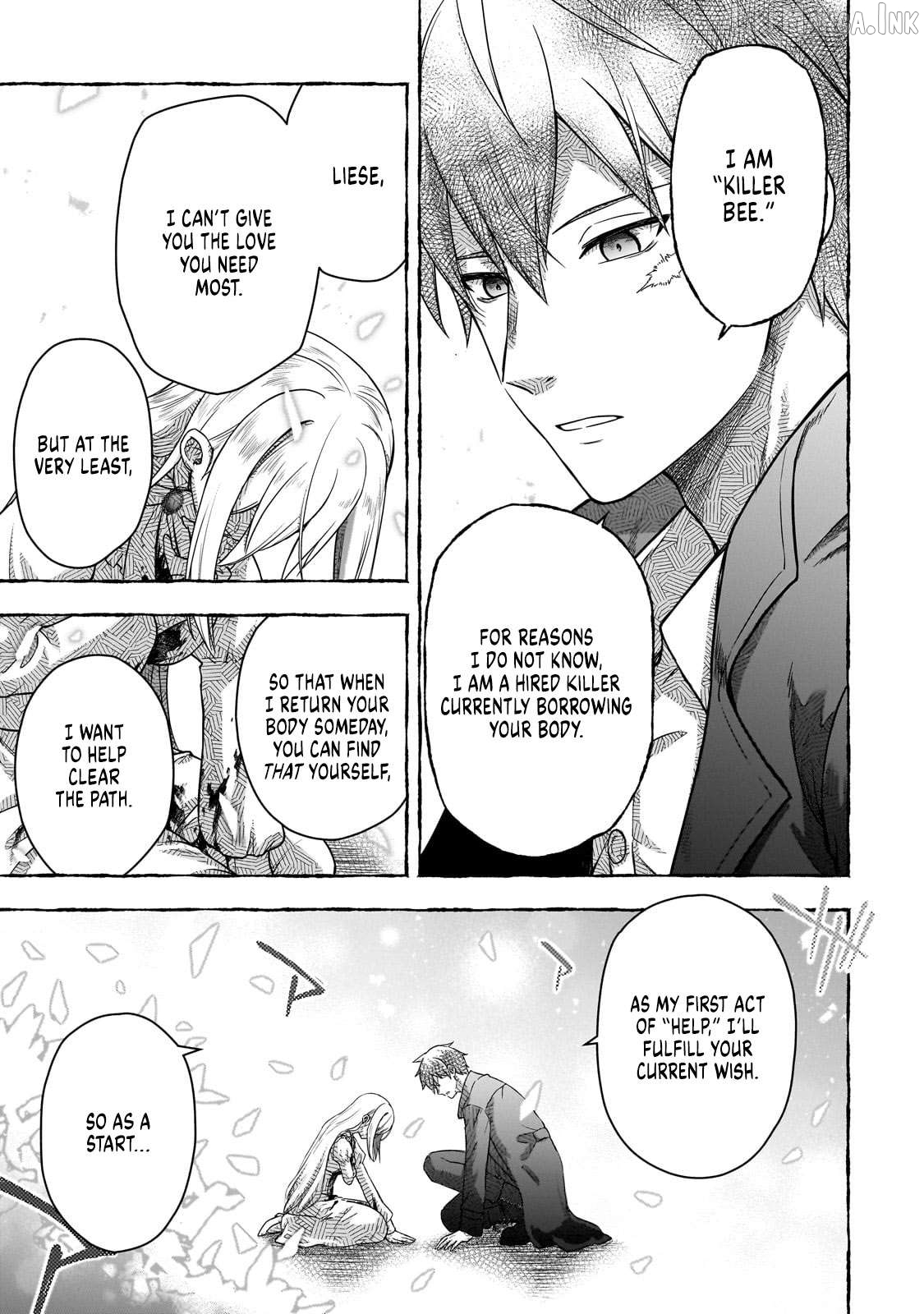 Hissatsu Reijou Liese ~Tensei Shita Saikyou no Koroshiya wa, Yami wo Matou Akuyaku Reijou to Naru~ Chapter 1 page 38