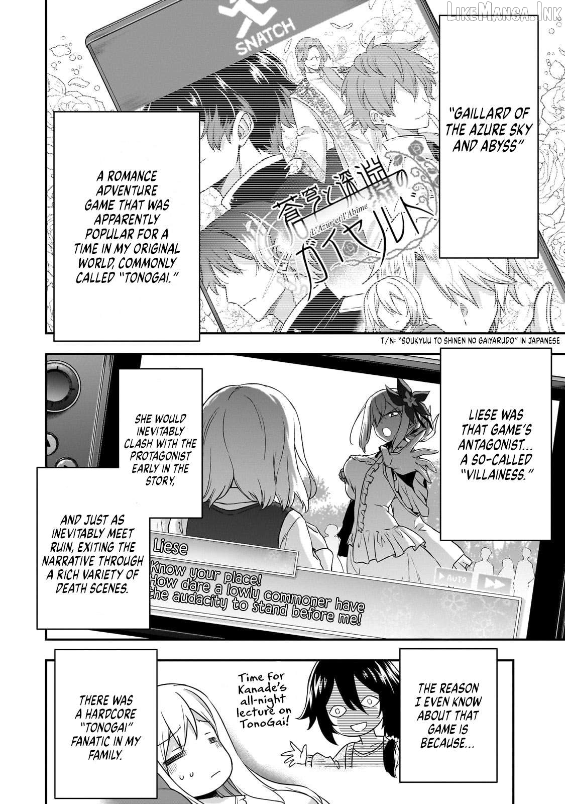 Hissatsu Reijou Liese ~Tensei Shita Saikyou no Koroshiya wa, Yami wo Matou Akuyaku Reijou to Naru~ Chapter 1 page 21