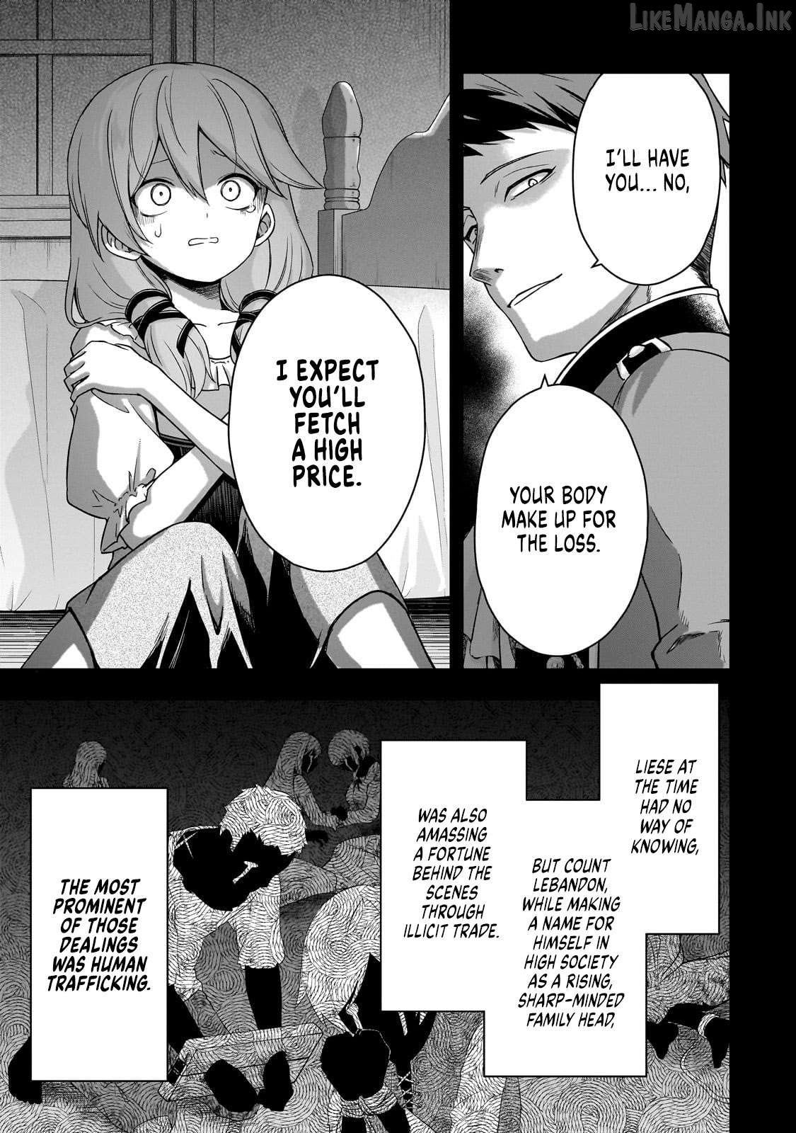 Hissatsu Reijou Liese ~Tensei Shita Saikyou no Koroshiya wa, Yami wo Matou Akuyaku Reijou to Naru~ Chapter 1 page 32