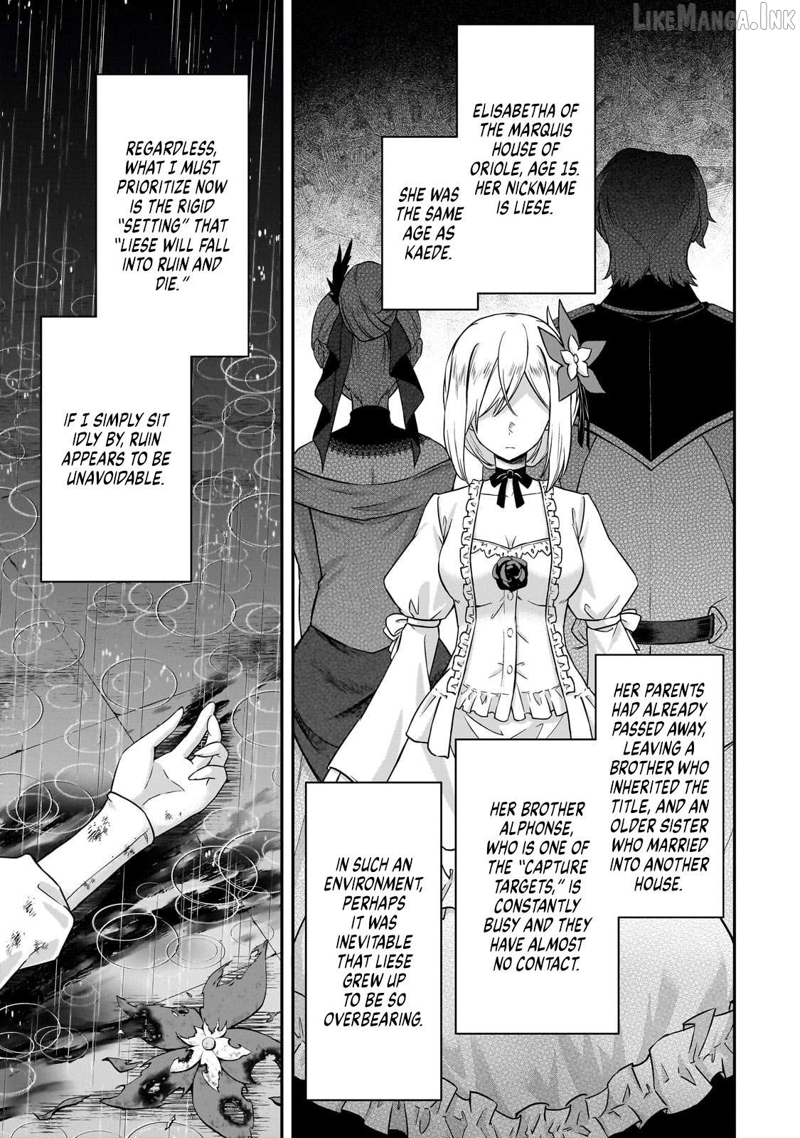 Hissatsu Reijou Liese ~Tensei Shita Saikyou no Koroshiya wa, Yami wo Matou Akuyaku Reijou to Naru~ Chapter 1 page 22