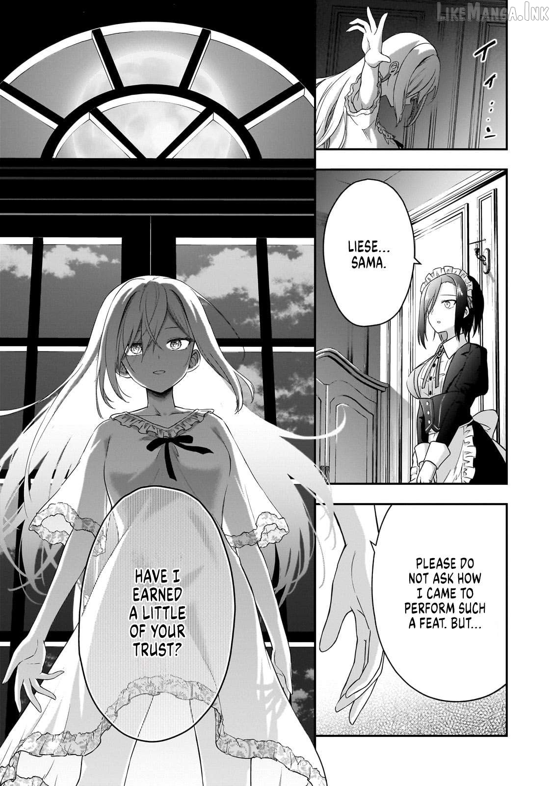 Hissatsu Reijou Liese ~Tensei Shita Saikyou no Koroshiya wa, Yami wo Matou Akuyaku Reijou to Naru~ Chapter 1 page 46