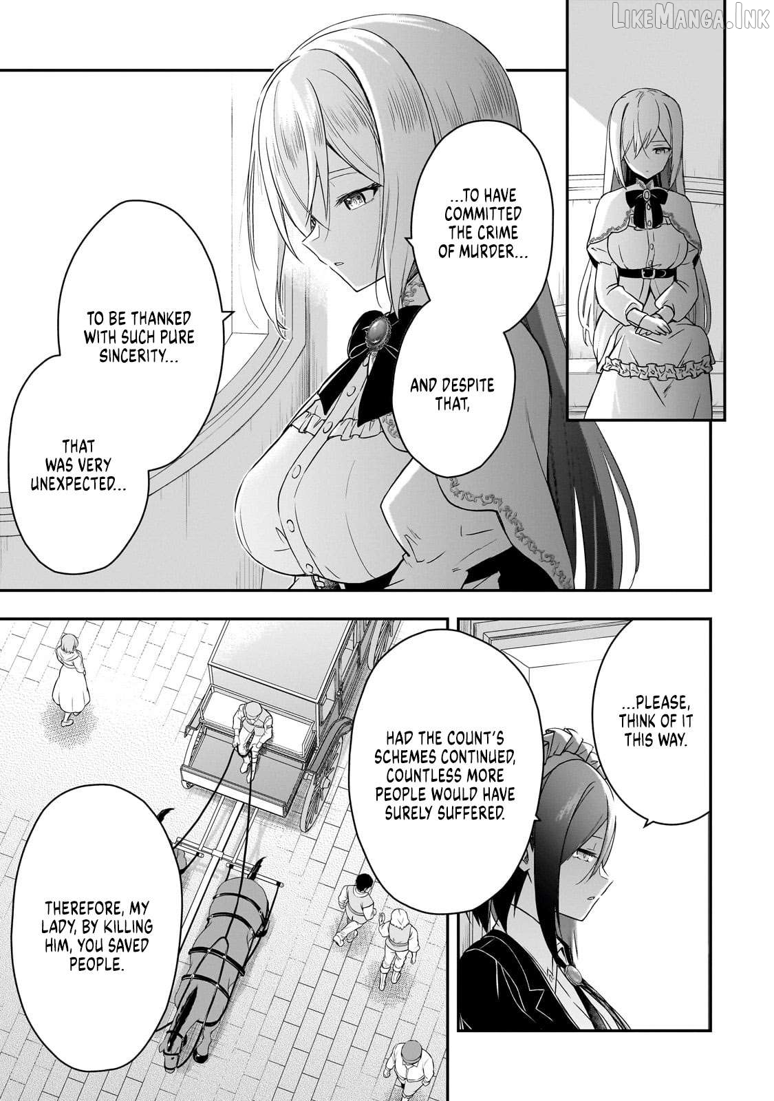 Hissatsu Reijou Liese ~Tensei Shita Saikyou no Koroshiya wa, Yami wo Matou Akuyaku Reijou to Naru~ Chapter 1 page 69