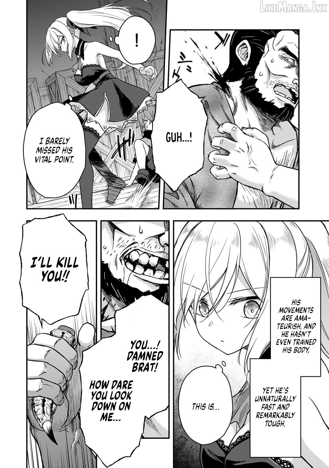 Hissatsu Reijou Liese ~Tensei Shita Saikyou no Koroshiya wa, Yami wo Matou Akuyaku Reijou to Naru~ Chapter 3.2 page 3