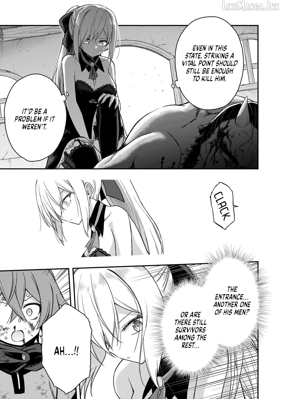 Hissatsu Reijou Liese ~Tensei Shita Saikyou no Koroshiya wa, Yami wo Matou Akuyaku Reijou to Naru~ Chapter 3.2 page 12