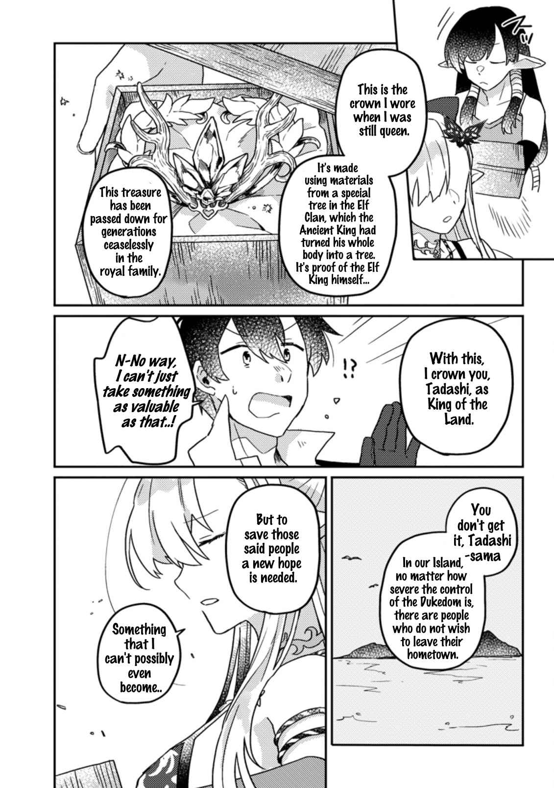 Revolution in production with the blessings of the gods - While living a leisurely, slow life in a corner of another world, somehow a diverse group of people gathered to form the strongest nation... Chapter 6.1 page 7
