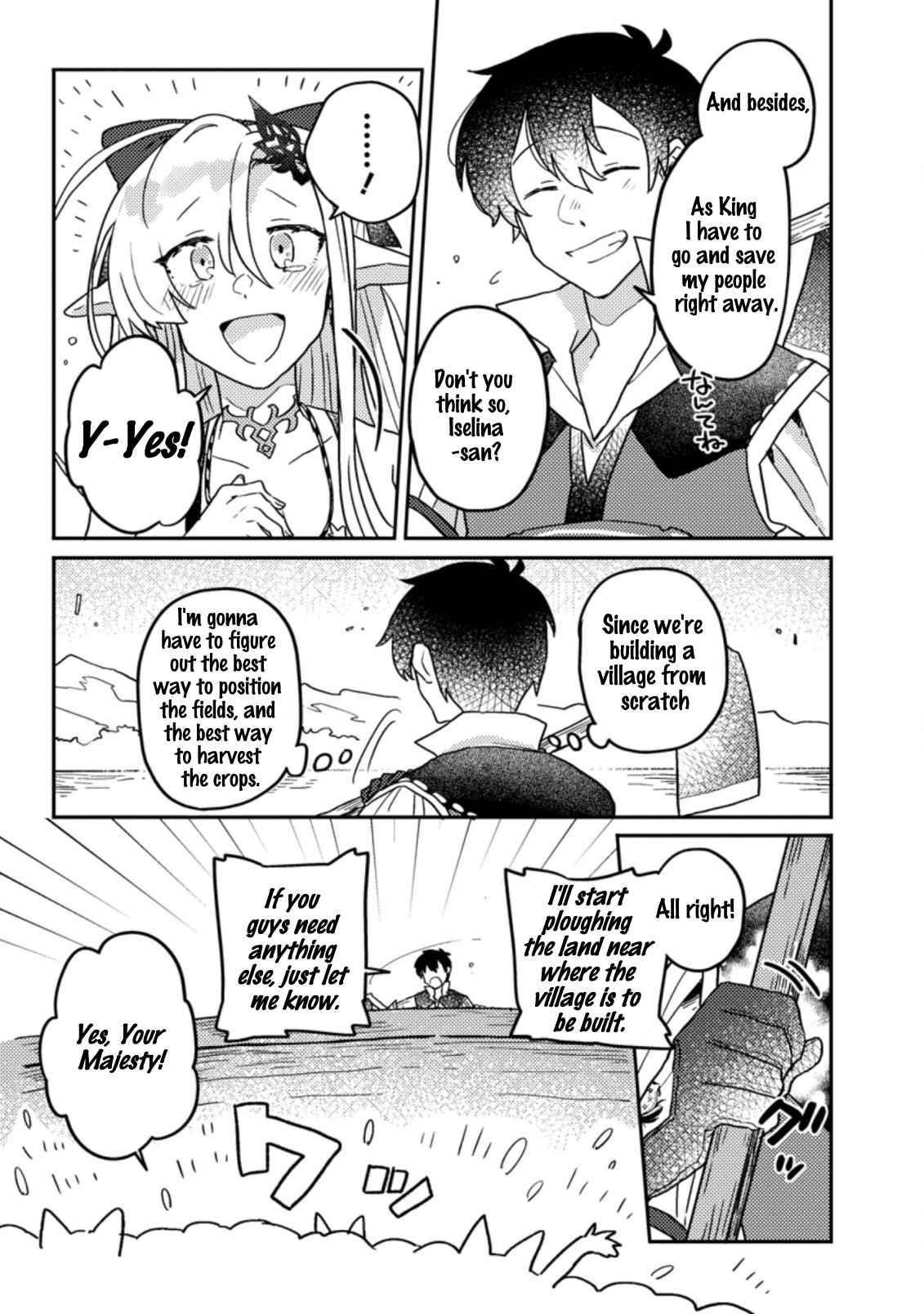 Revolution in production with the blessings of the gods - While living a leisurely, slow life in a corner of another world, somehow a diverse group of people gathered to form the strongest nation... Chapter 6.1 page 12