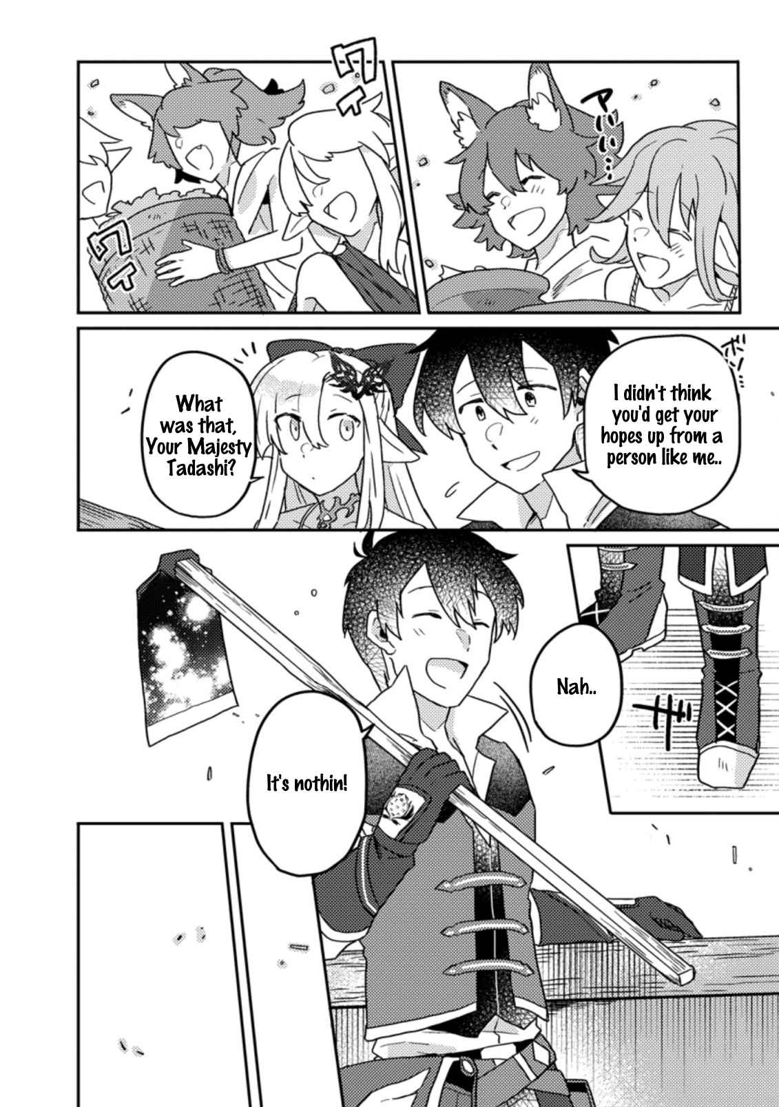 Revolution in production with the blessings of the gods - While living a leisurely, slow life in a corner of another world, somehow a diverse group of people gathered to form the strongest nation... Chapter 6.1 page 13
