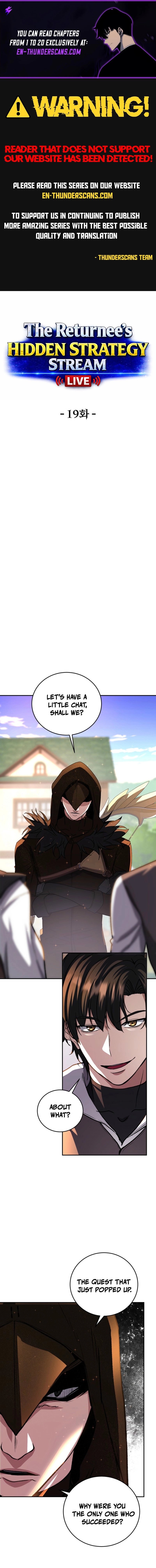 The Returnee’s Hidden Strategy Stream Chapter 19 page 1