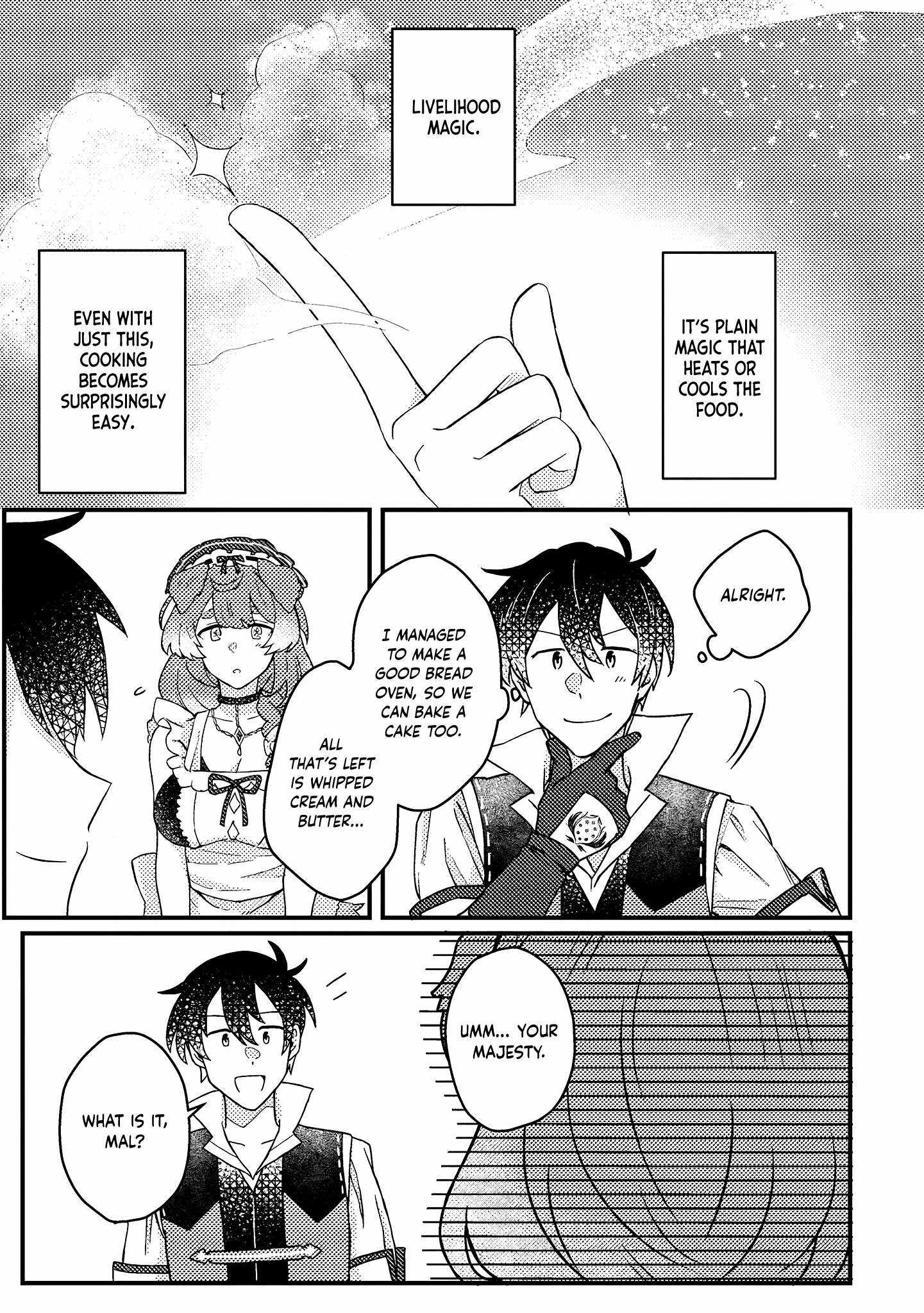 Revolution in production with the blessings of the gods - While living a leisurely, slow life in a corner of another world, somehow a diverse group of people gathered to form the strongest nation... Chapter 8.2 page 8