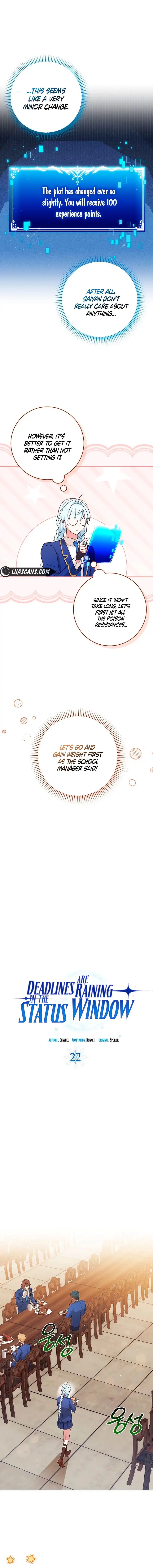 Deadlines are Raining in the Status Window Chapter 22 page 9