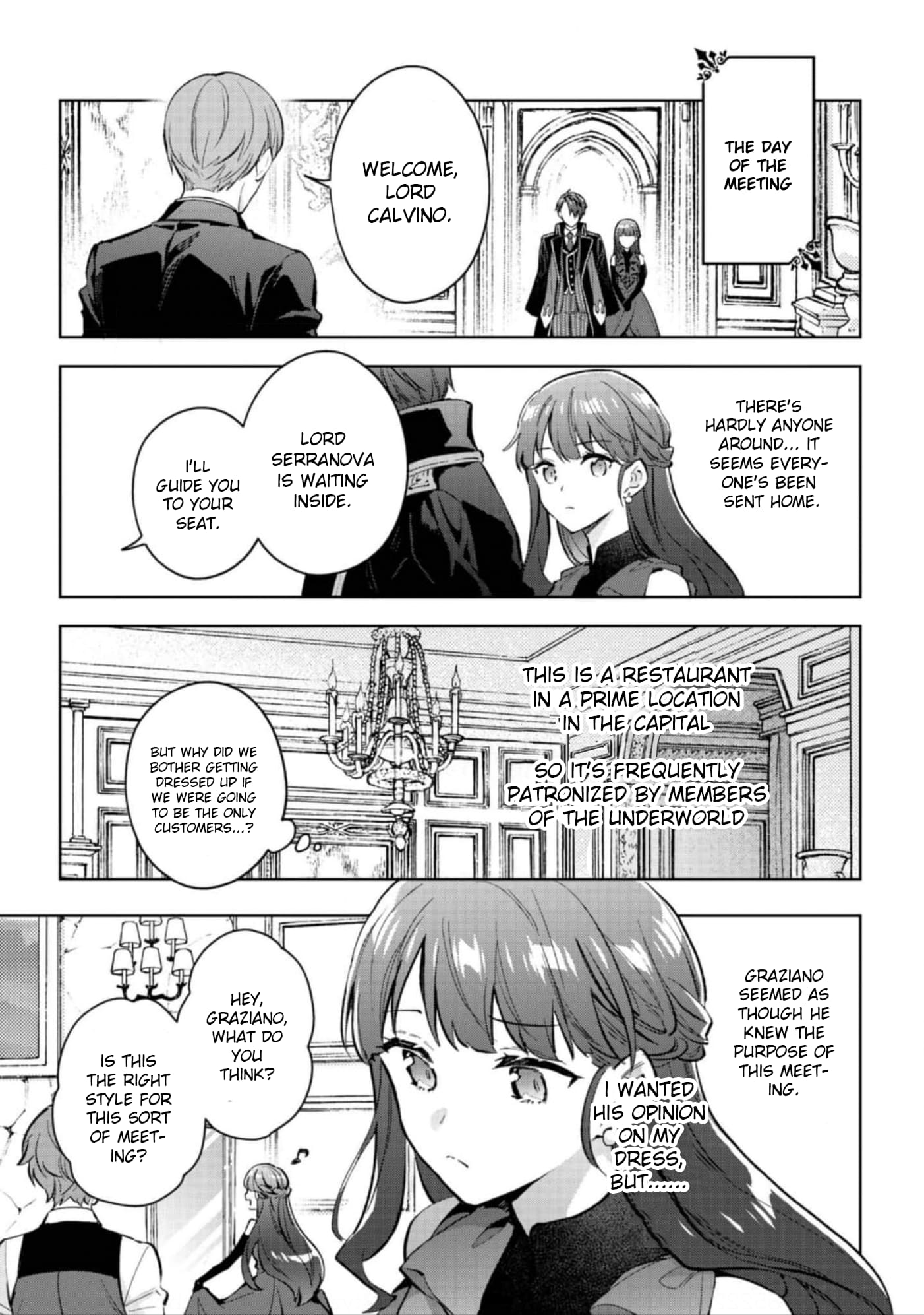 The Beloved Daughter of a Crime Family Was Reincarnated as the Daughter of a Gangster in an Otome Game Chapter 21 page 2