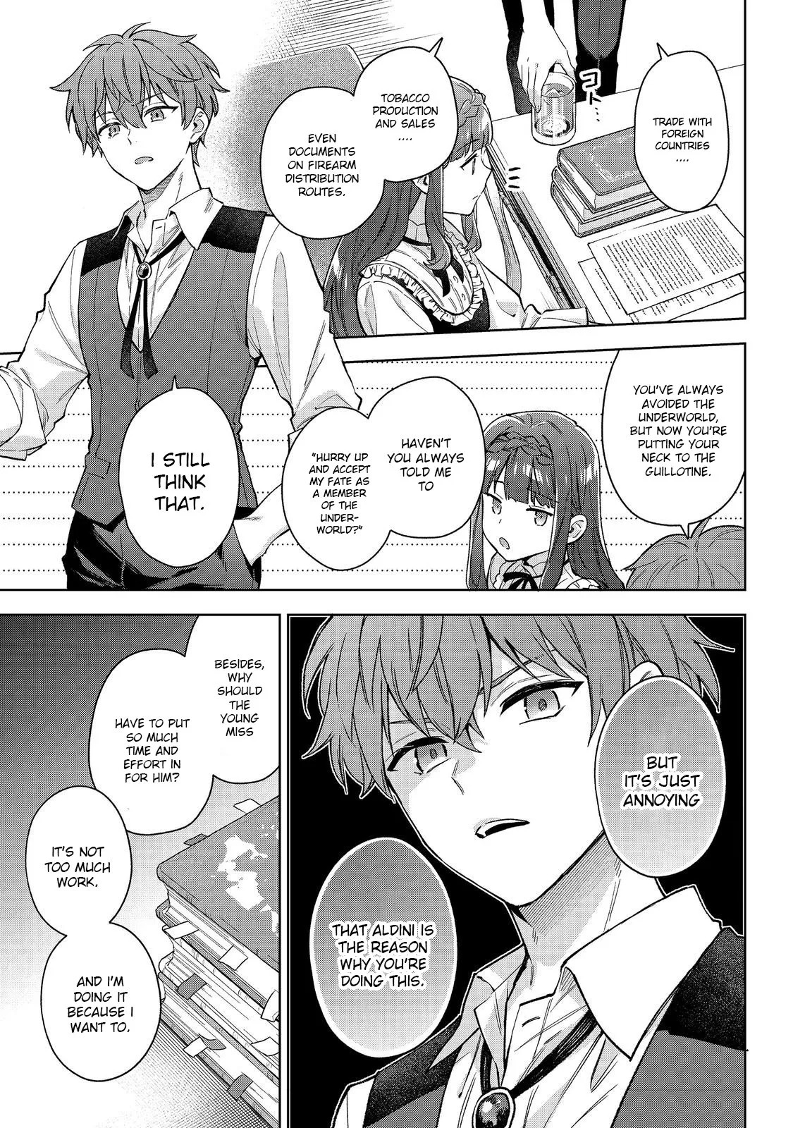 The Beloved Daughter of a Crime Family Was Reincarnated as the Daughter of a Gangster in an Otome Game Chapter 24 page 17