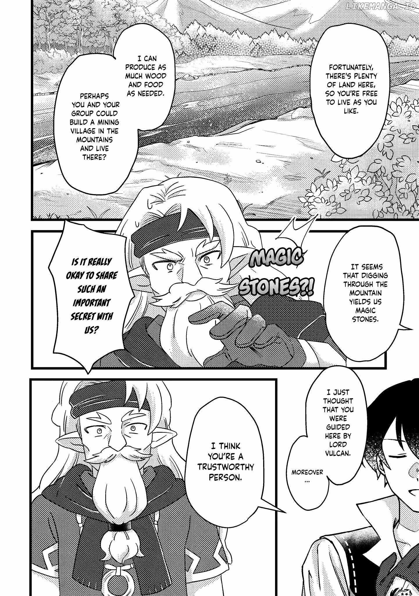 Revolution in production with the blessings of the gods - While living a leisurely, slow life in a corner of another world, somehow a diverse group of people gathered to form the strongest nation... Chapter 10.1 page 11