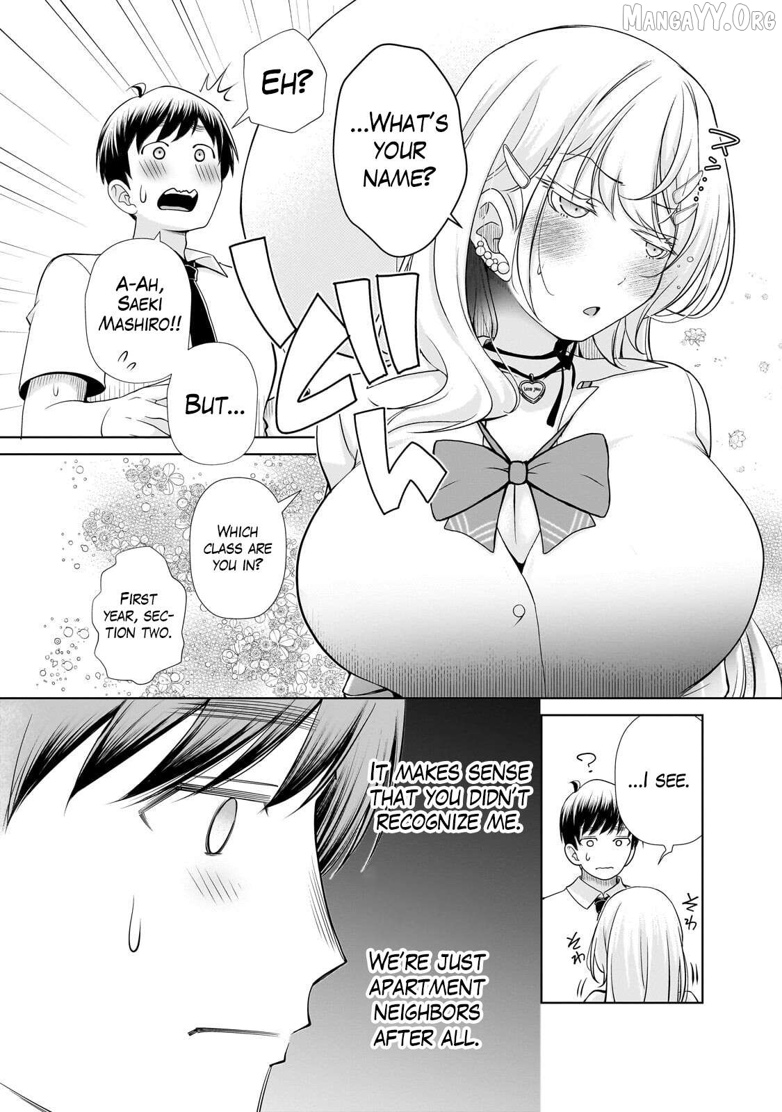 Otonari-san no gyaru ga boku o hore sasetakute zenryoku sugiru Chapter 2 page 14