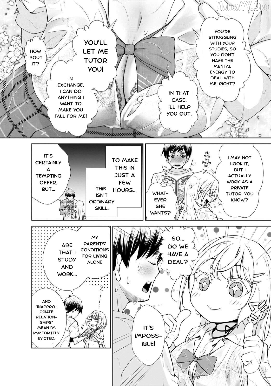 Otonari-san no gyaru ga boku o hore sasetakute zenryoku sugiru Chapter 4 page 9