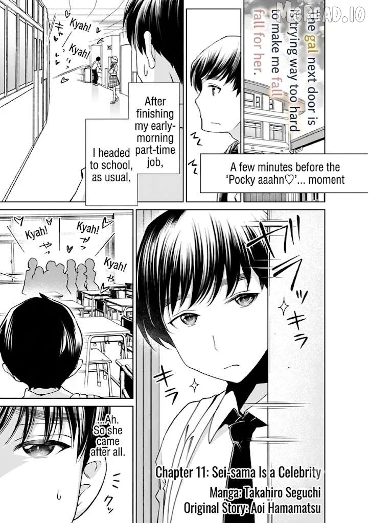 Otonari-san no gyaru ga boku o hore sasetakute zenryoku sugiru Chapter 11 page 1