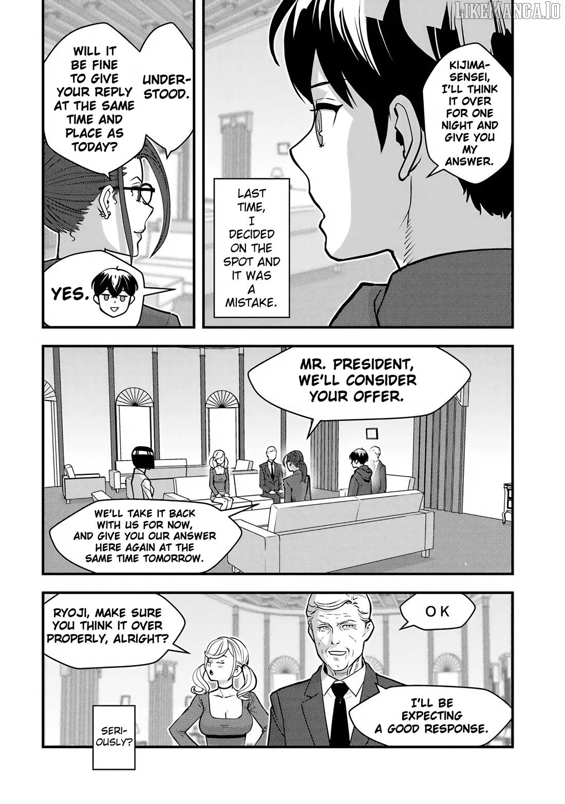 The hero returns from another world, becomes an influencer, and earns money in the real world, where dungeons have appeared! Chapter 27 page 13