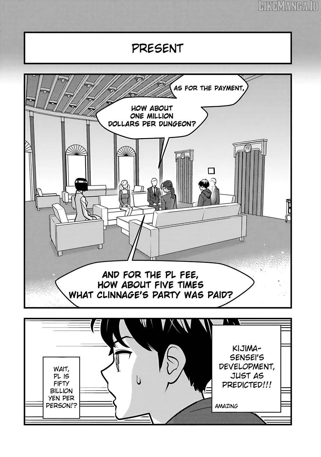 The hero returns from another world, becomes an influencer, and earns money in the real world, where dungeons have appeared! Chapter 27 page 7