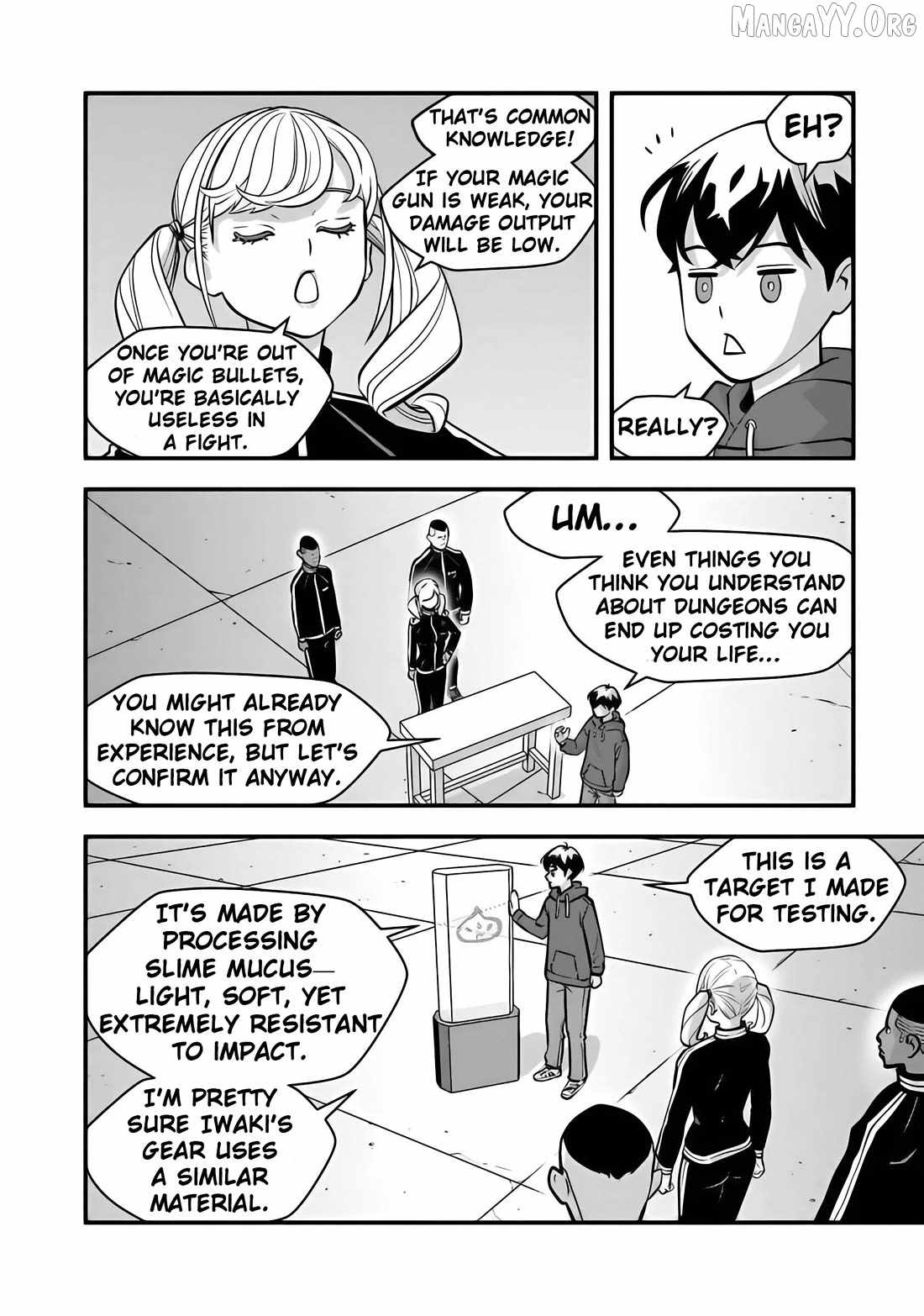 The hero returns from another world, becomes an influencer, and earns money in the real world, where dungeons have appeared! Chapter 30 page 12