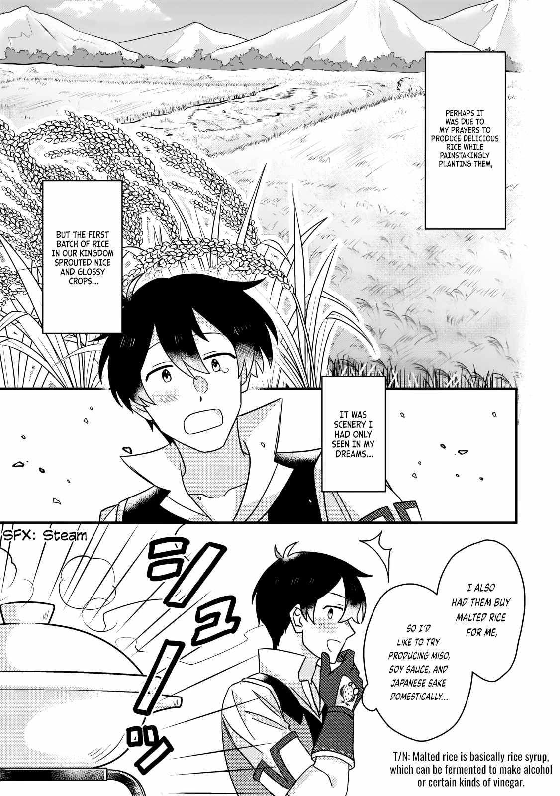 Revolution in production with the blessings of the gods - While living a leisurely, slow life in a corner of another world, somehow a diverse group of people gathered to form the strongest nation... Chapter 16.2 page 4