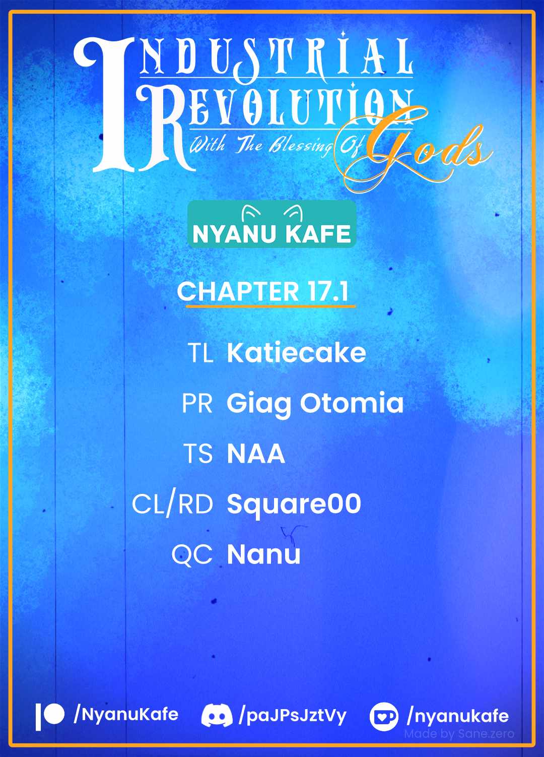 Revolution in production with the blessings of the gods - While living a leisurely, slow life in a corner of another world, somehow a diverse group of people gathered to form the strongest nation... Chapter 17.1 page 1