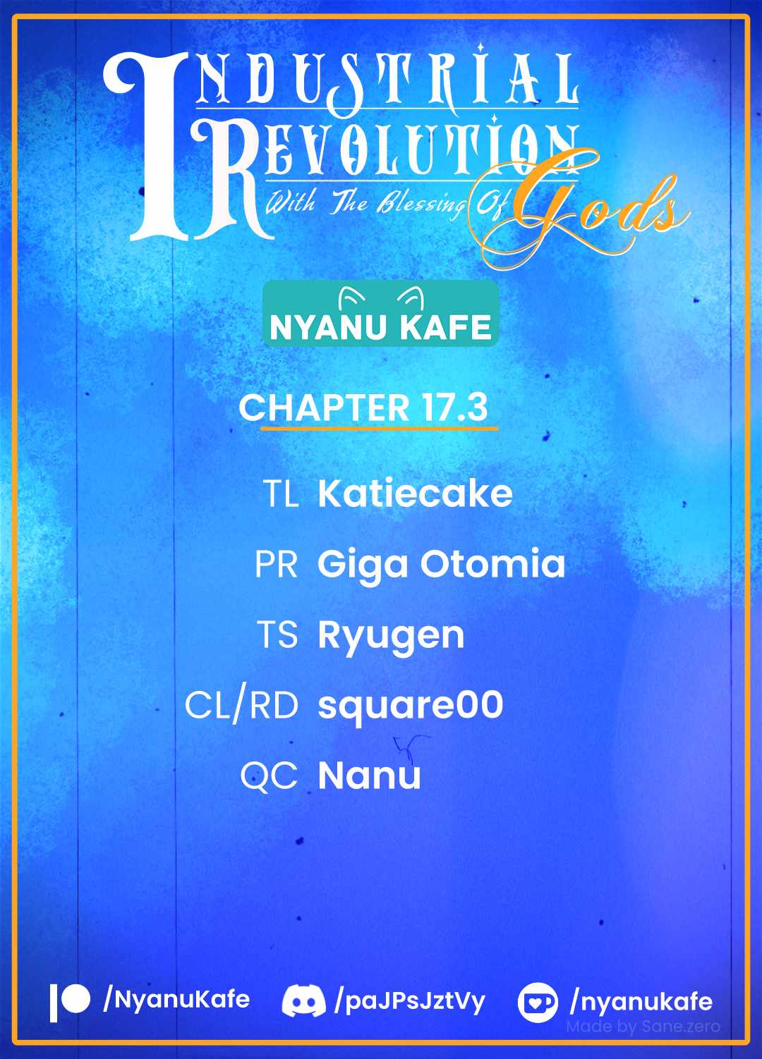 Revolution in production with the blessings of the gods - While living a leisurely, slow life in a corner of another world, somehow a diverse group of people gathered to form the strongest nation... Chapter 17.3 page 1