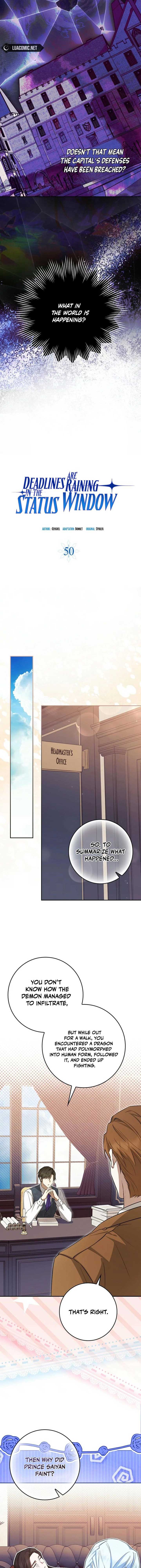 Deadlines are Raining in the Status Window Chapter 50 page 3