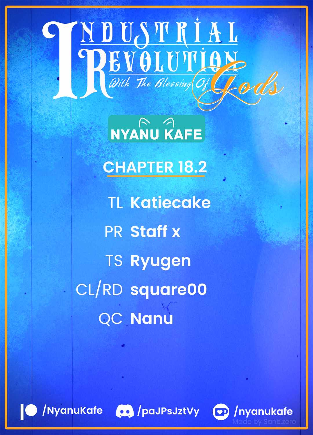 Revolution in production with the blessings of the gods - While living a leisurely, slow life in a corner of another world, somehow a diverse group of people gathered to form the strongest nation... Chapter 18.2 page 1