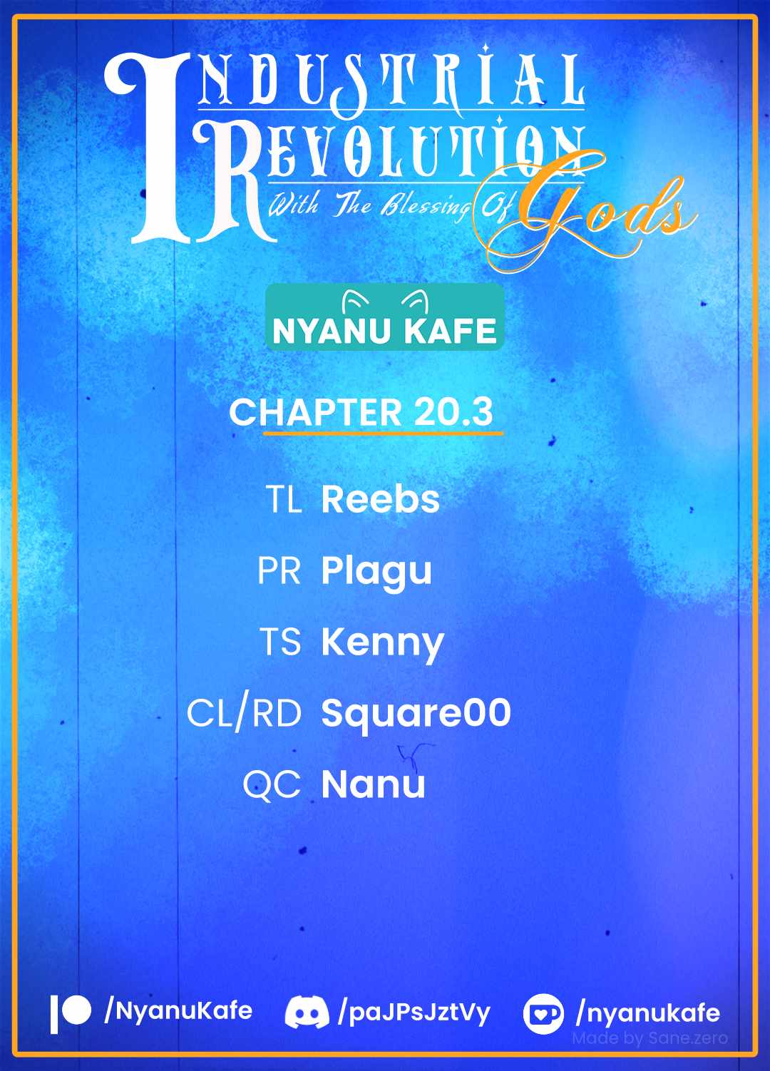 Revolution in production with the blessings of the gods - While living a leisurely, slow life in a corner of another world, somehow a diverse group of people gathered to form the strongest nation... Chapter 20.3 page 1