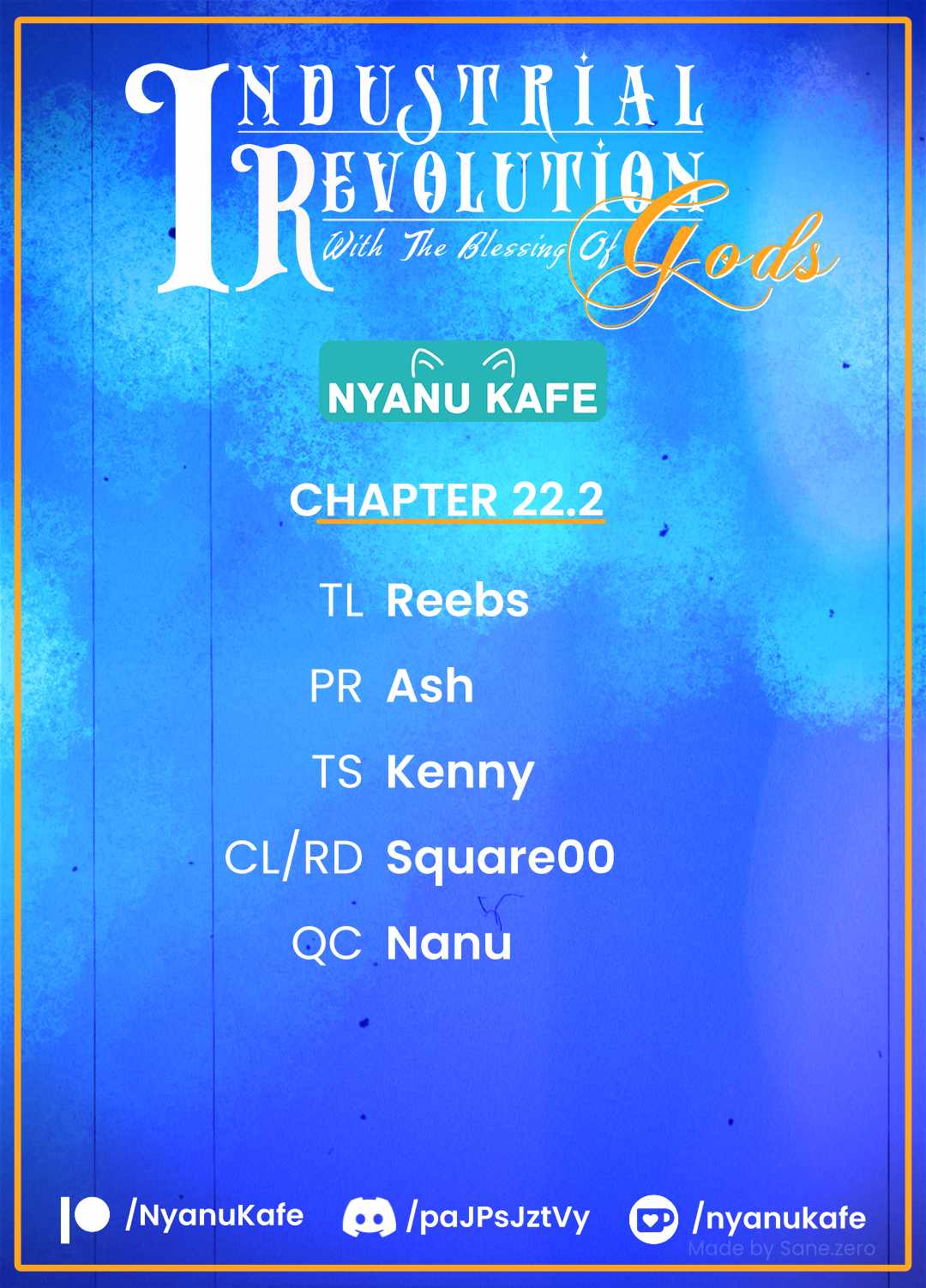 Revolution in production with the blessings of the gods - While living a leisurely, slow life in a corner of another world, somehow a diverse group of people gathered to form the strongest nation... Chapter 22.2 page 1