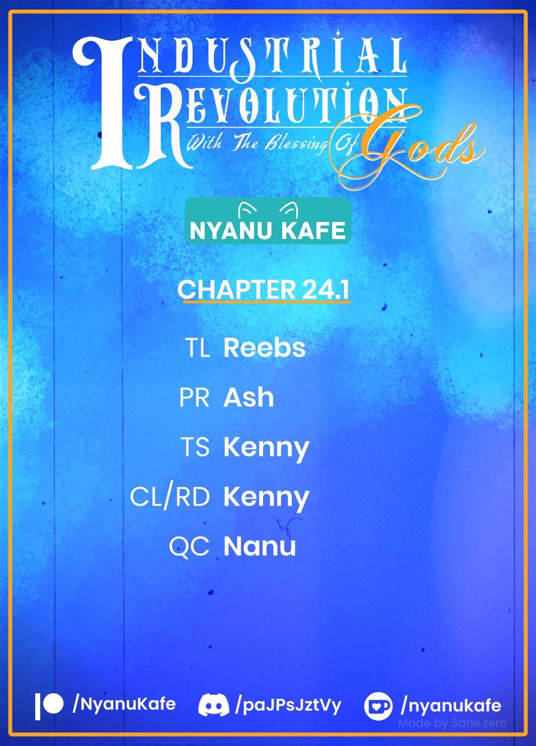 Revolution in production with the blessings of the gods - While living a leisurely, slow life in a corner of another world, somehow a diverse group of people gathered to form the strongest nation... Chapter 24.1 page 1