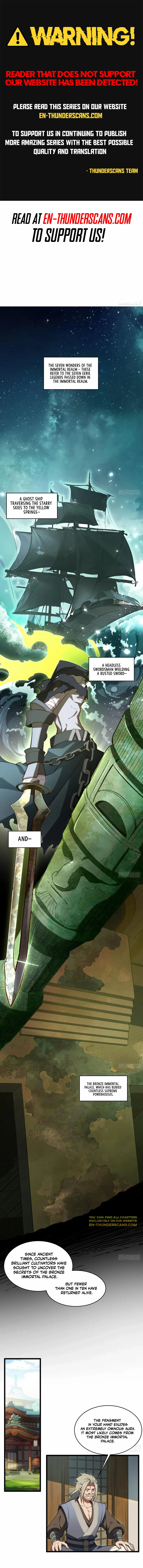 Start by signing in and obtaining the Ancient Divine Body Chapter 69 page 1