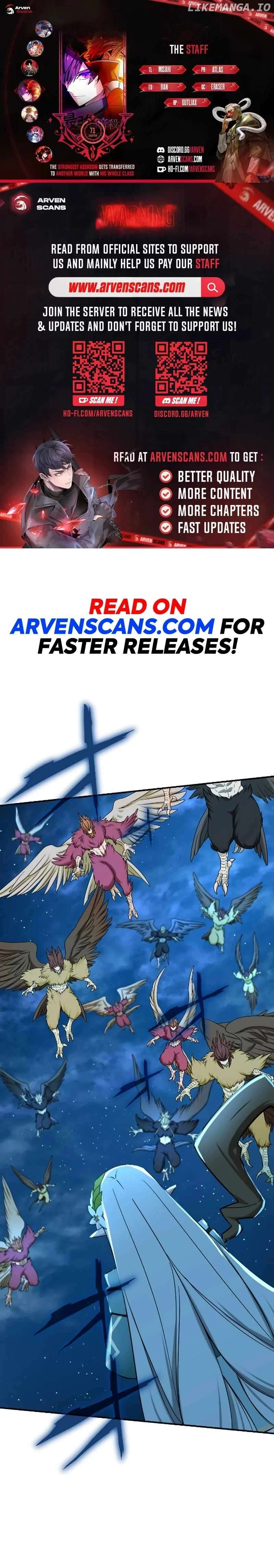 The strongest assassin gets transferred to another world with his whole class Chapter 71 page 1