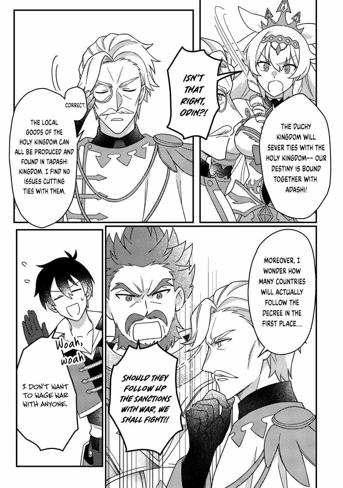 Revolution in production with the blessings of the gods - While living a leisurely, slow life in a corner of another world, somehow a diverse group of people gathered to form the strongest nation... Chapter 28.1 page 4