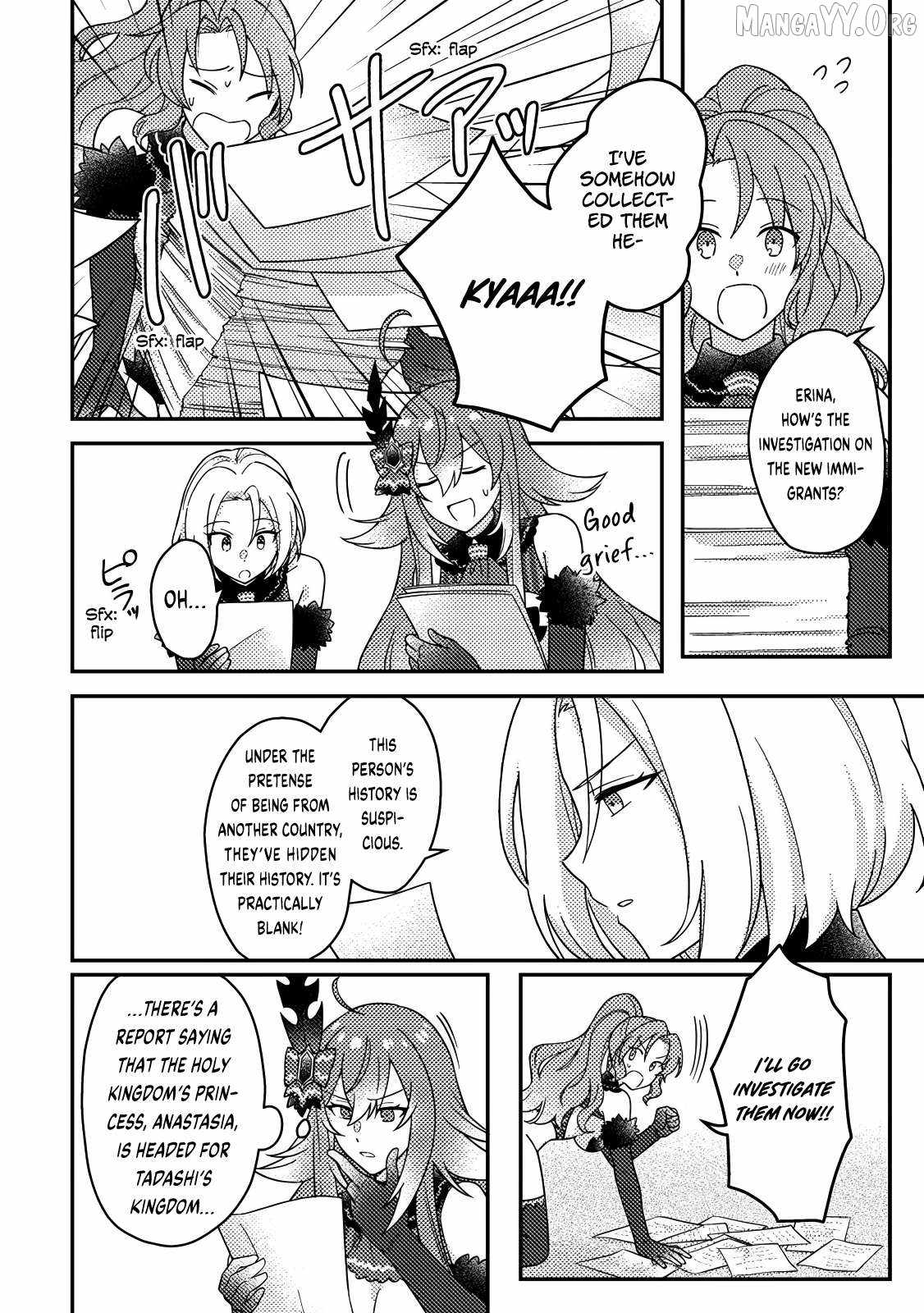 Revolution in production with the blessings of the gods - While living a leisurely, slow life in a corner of another world, somehow a diverse group of people gathered to form the strongest nation... Chapter 28.3 page 8