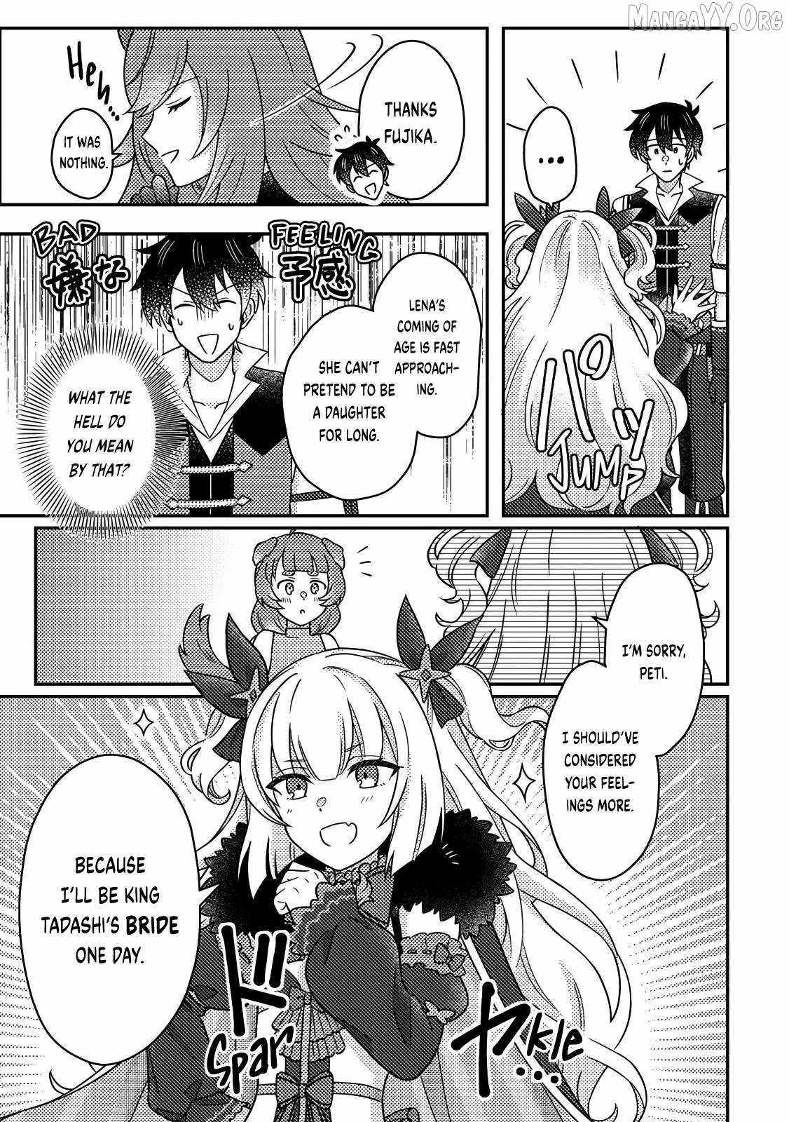 Revolution in production with the blessings of the gods - While living a leisurely, slow life in a corner of another world, somehow a diverse group of people gathered to form the strongest nation... Chapter 29.1 page 10