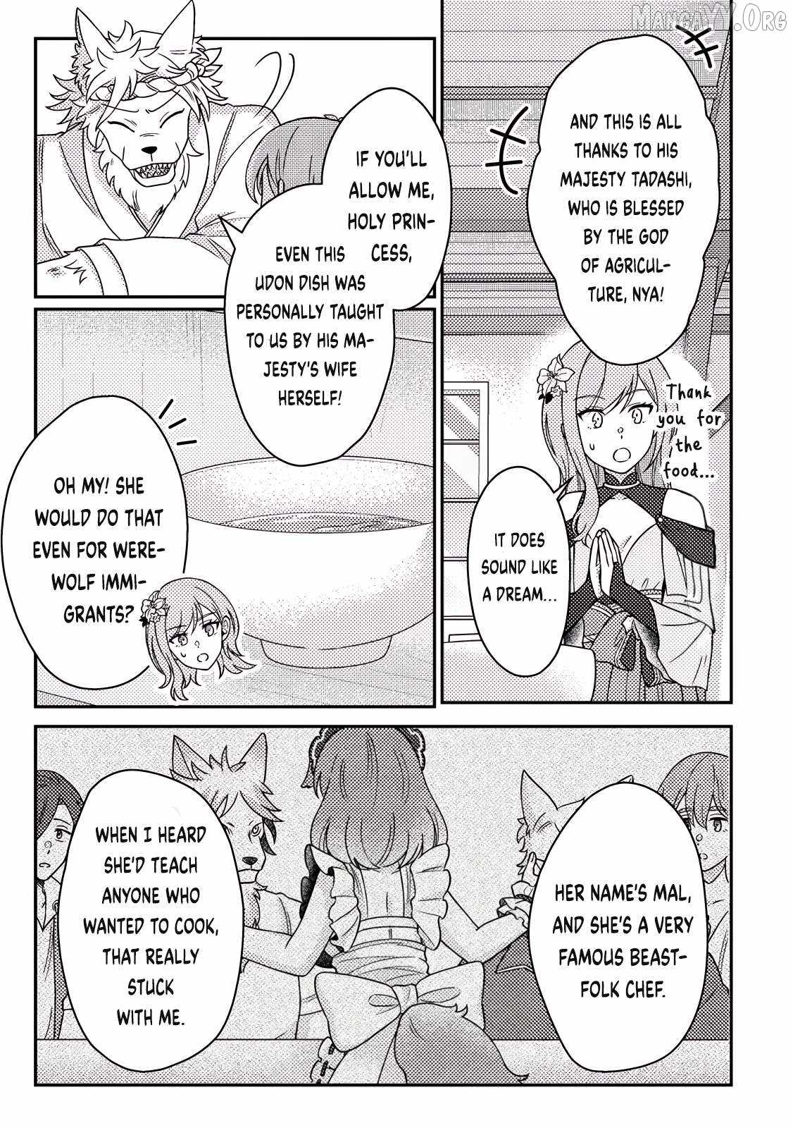 Revolution in production with the blessings of the gods - While living a leisurely, slow life in a corner of another world, somehow a diverse group of people gathered to form the strongest nation... Chapter 30.2 page 9