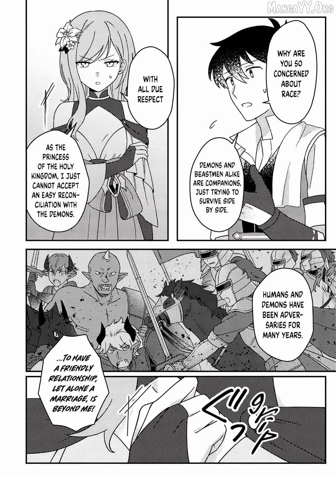 Revolution in production with the blessings of the gods - While living a leisurely, slow life in a corner of another world, somehow a diverse group of people gathered to form the strongest nation... Chapter 31.1 page 9