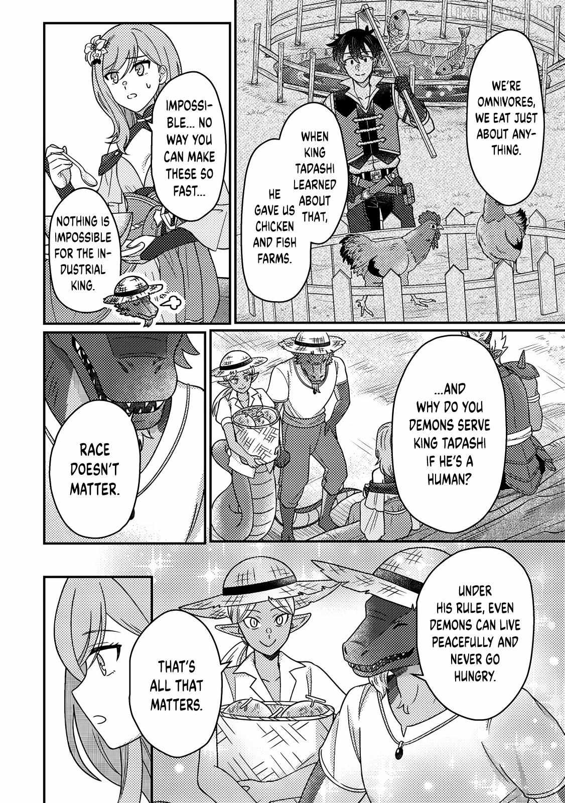 Revolution in production with the blessings of the gods - While living a leisurely, slow life in a corner of another world, somehow a diverse group of people gathered to form the strongest nation... Chapter 32.2 page 9