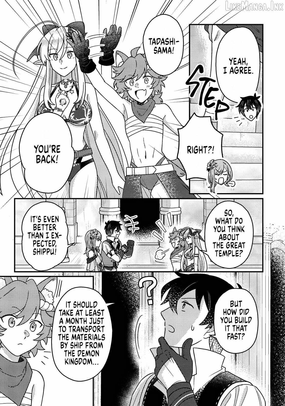 Revolution in production with the blessings of the gods - While living a leisurely, slow life in a corner of another world, somehow a diverse group of people gathered to form the strongest nation... Chapter 33.1 page 4