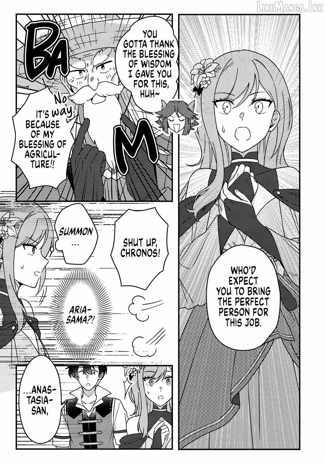 Revolution in production with the blessings of the gods - While living a leisurely, slow life in a corner of another world, somehow a diverse group of people gathered to form the strongest nation... Chapter 33.3 page 3