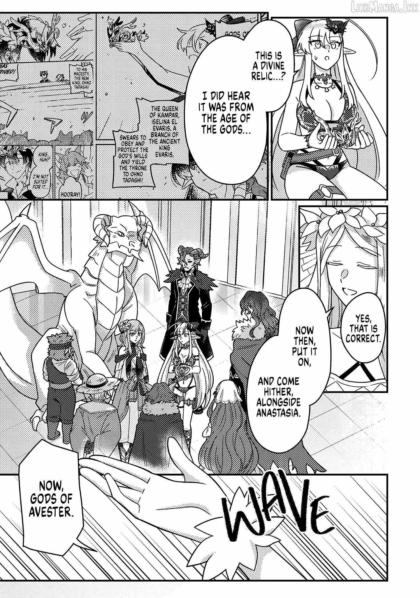 Revolution in production with the blessings of the gods - While living a leisurely, slow life in a corner of another world, somehow a diverse group of people gathered to form the strongest nation... Chapter 34.1 page 10