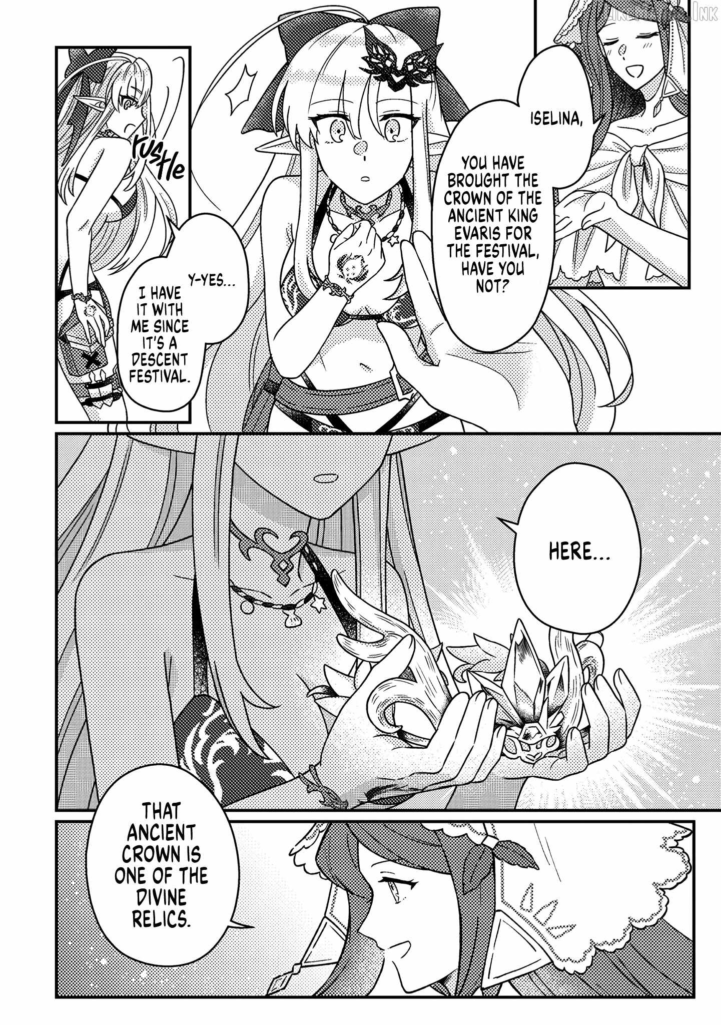 Revolution in production with the blessings of the gods - While living a leisurely, slow life in a corner of another world, somehow a diverse group of people gathered to form the strongest nation... Chapter 34.1 page 9