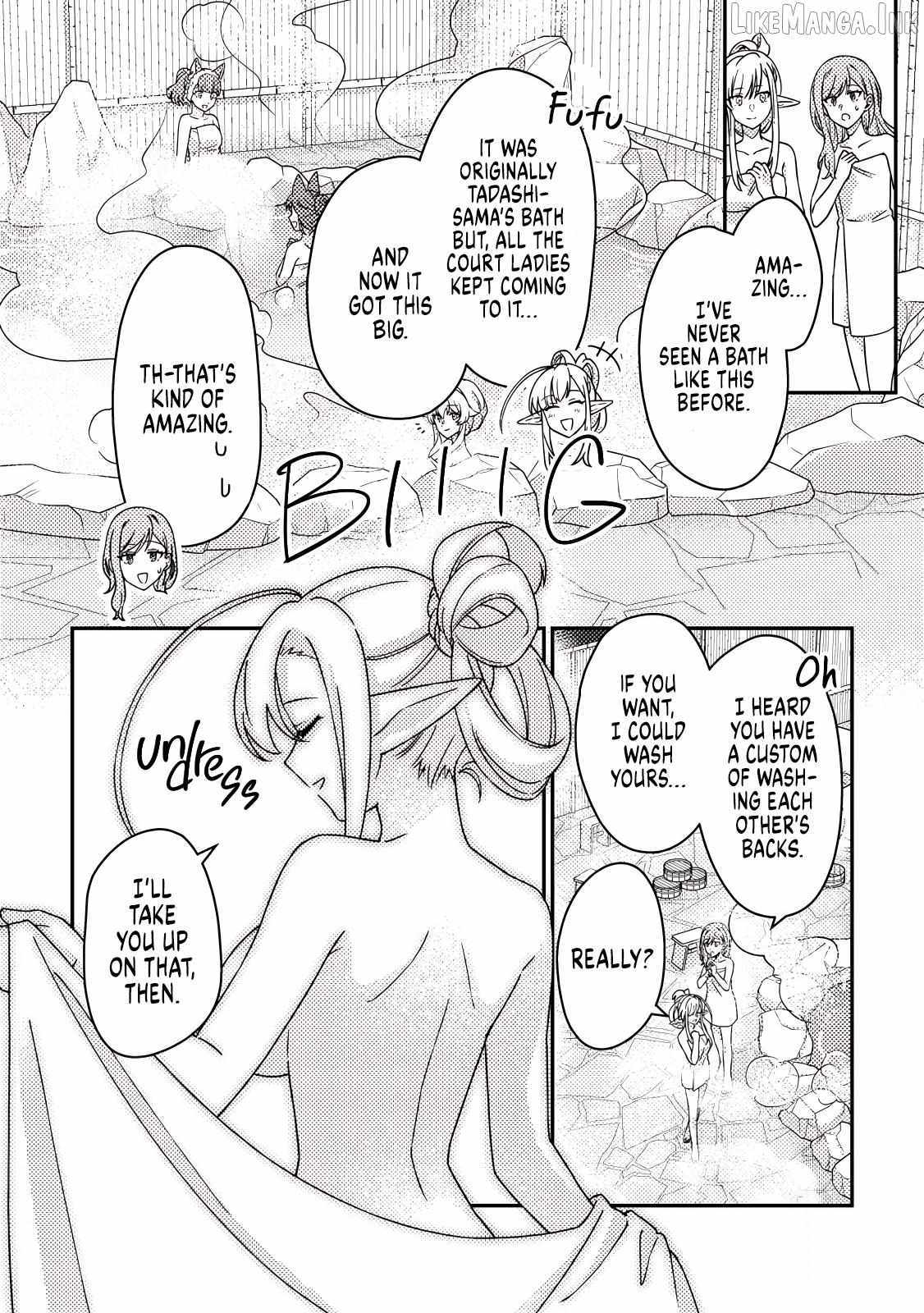 Revolution in production with the blessings of the gods - While living a leisurely, slow life in a corner of another world, somehow a diverse group of people gathered to form the strongest nation... Chapter 34.3 page 7